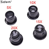 4pcs Portable Magnifying Glass Loupe Lens Watch Magnifier Tool 5X/10X/15x/20x