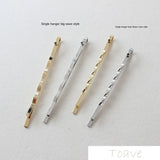 4pcs Electroplated Long Clip Linen Flower Hanger