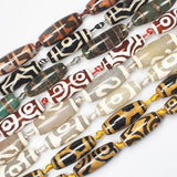 4pcs Green Antique Tibet Dzi Agate Beads 38-40mm DIY Jewelry Making