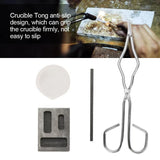 4pcs Melting Kit Silica Crucible Graphite Rod Graphite Mold Jewelry Equipment