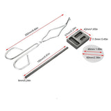 4pcs Melting Kit Silica Crucible Graphite Rod Graphite Mold Jewelry Equipment