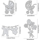 4pcs Metal Baby Theme Cutting Dies Scrapbook Album Decorative Paper