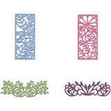 4pcs Plant Shape Metal Cutting Dies Stencil for DIY Scrapbook