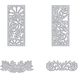 4pcs Plant Shape Metal Cutting Dies Stencil for DIY Scrapbook