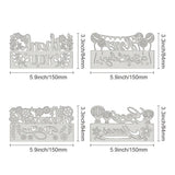 4pcs Metal Rectangle Border Frame Cutting Dies for Scrapbooking