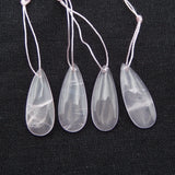 4pcs Rose Quartz Gemstone Beads for DIY Jewelry Making