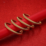 4pcs African Ethiopian Bangle Dubai Bangles for Women Jewelry