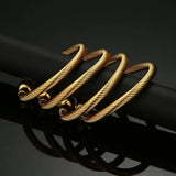 4pcs African Ethiopian Bangle Dubai Bangles for Women Jewelry