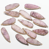 Natural Water Drop Druzy Stone Necklaces for Women Pendants
