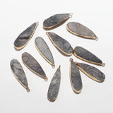 Natural Water Drop Druzy Stone Necklaces for Women Pendants