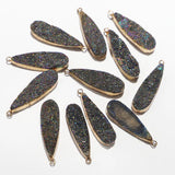 Natural Water Drop Druzy Stone Necklaces for Women Pendants