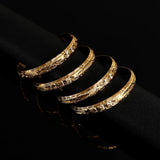 4pcs Africa Jewelry Ethiopian Bangle&Bracelet Dubai Bangles for Women
