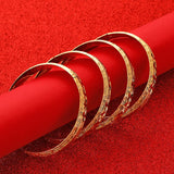 4pcs Africa Jewelry Ethiopian Bangle&Bracelet Dubai Bangles for Women