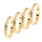 4pcs Africa Jewelry Ethiopian Bangle&Bracelet Dubai Bangles for Women