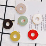4pcs Circular Annular Charm DIY Earrings Necklace Keychain Crafts