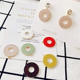 4pcs Circular Annular Charm DIY Earrings Necklace Keychain Crafts