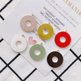 4pcs Circular Annular Charm DIY Earrings Necklace Keychain Crafts