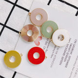 4pcs Circular Annular Charm DIY Earrings Necklace Keychain Crafts