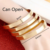 4pcs Women High Polished Bangles Dubai Ethiopian Jewelry