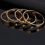 4pcs Women High Polished Bangles Dubai Ethiopian Jewelry