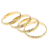 4pcs Dubai Bangles Men Women Bracelets African Ethiopia Bride Jewelry Gift