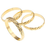 4pcs Dubai Bangles Men Women Bracelets African Ethiopia Bride Jewelry Gift