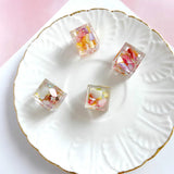 4pcs DIY Earrings Shell Acrylic Cube Accessories