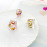4pcs DIY Earrings Shell Acrylic Cube Accessories