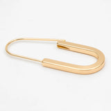 4pcs Oval Ear Hooks 39x15mm Plated Brass Earring Components