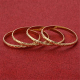 4pcs African Dubai Women Jewelry Party Bangle Decoration