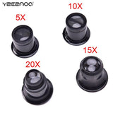 4pcs Portable Magnifying Glass Loupe Lens Eye Magnifier Len Repair Kit Tool