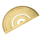 4pcs Protractor Triangle Set Solid Brass Tools Measuring