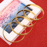 4pcs Punk Style Dubai Jewelry Bangles for Ethiopian Bangle