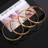 4pcs Punk Style Dubai Jewelry Bangles for Ethiopian Bangle
