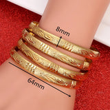 4pcs Punk Style Dubai Jewelry Bangles for Ethiopian Bangle