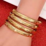 4pcs Punk Style Dubai Jewelry Bangles for Ethiopian Bangle