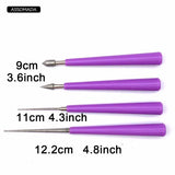 4pcs Round Hole Expander Diamond File for Pearls Jade Enlarge Hole