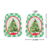 4pcs Santa Snowman Acrylic Christmas Charms Pendants Bulk