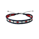 4pcs Boho Weave Rope Couple Bracelet For Woman Men Wrap Bangles Jewelry