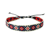 4pcs Boho Weave Rope Couple Bracelet For Woman Men Wrap Bangles Jewelry