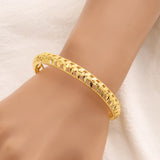 4pcs Dubai African Bridal Wedding Bangle Women Arab Pattern Bracelet