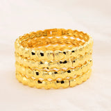 4pcs/Set Dubai African Bridal Openable Bangle For Women
