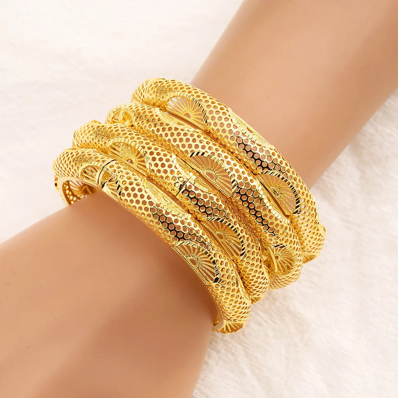 4pcs/Set African Bridal Wedding Bangle For Women