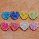 4pcs Hearts Resin Pendant Charms for Jewelry DIY Phone Decoration