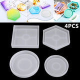Silicone Mold Coaster Base Mould Resin Casting Epoxy DIY Tools