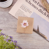 4pcs Square Tan Cardboard Jewelry Boxes for Ring Jewelry Packaging Display