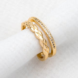 4pcs Stacking Ring Set, CZ Cluster Ring, Gift for Her, Minimalist Ring