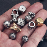 4pcs Stainless Steel Animal Spacers Beads 2mm Charms for Bracelet DIY