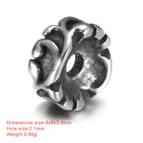 4pcs Stainless Steel Animal Spacers Beads 2mm Charms for Bracelet DIY