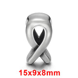 4pcs Stainless Steel Beads 5mm Hole Pando Bead Shaped Charms